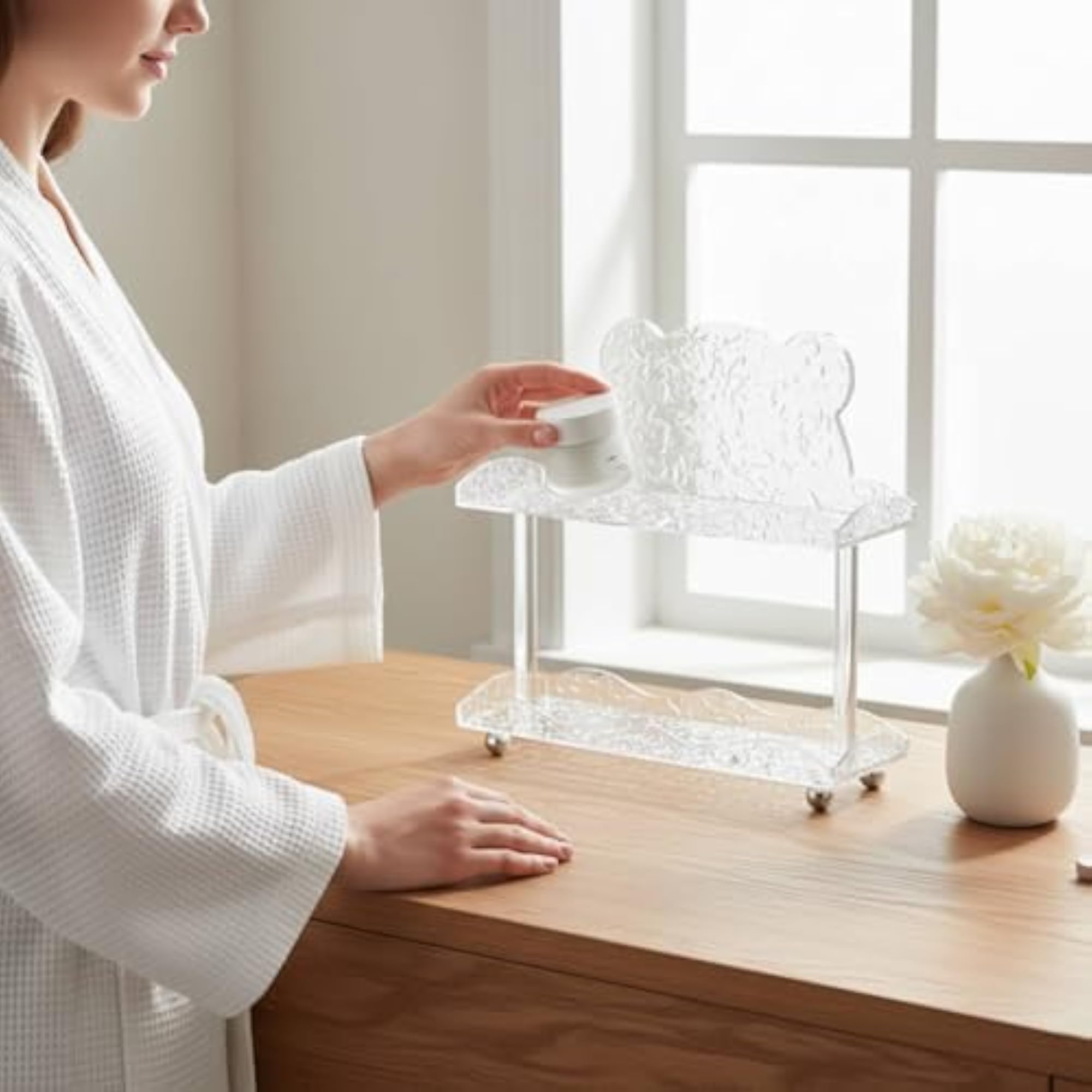 Nordic Design Acrylic Cosmetic Storage Rack