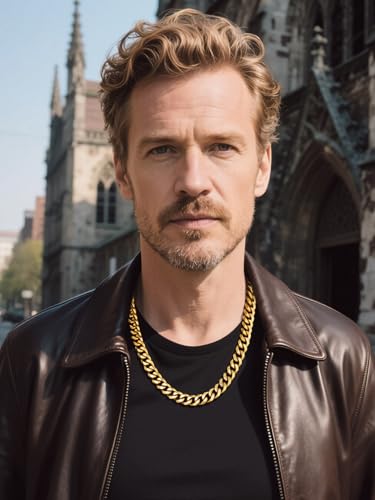 Bandmax Stainless Steel Miami Cuban Link Chain Necklaces for Men Silver Tone/Gold/Black Classic Curb Chains Hip Hop Rock Biker Necklace Jewelry4