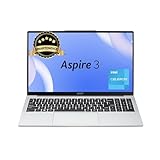 acer Aspire 3, Intel Core Celeron N4500, 12GB LPDDR4X RAM, 512GB SSD, HD, 15.6"/39.62cm, Windows 11 Home, Pure Silver, 1.5KG, A325-45, Thin and Light Laptop