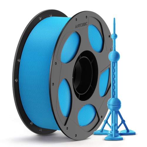 Image of ANYCUBIC PLA Plus (PLA+), 3D Printer Filament 1.75mm, High Toughness 3D Printing Filament, Dimensional Accuracy + /- 0.02mm, Print with Most FDM 3D Printers, 1KG Reusable Spool, Tropical Turquoise