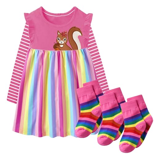 VIKITA Girls Winter Dress & Tights LH5822+SF5003-10