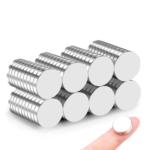 Image of 80 Pcs Rare Earth Magnets, 15x3mm Neodymium Magnets Tiny Disc Magnet Small Whiteboard Magnets for Crafts, DIY, Office, Dry Erase Board, STEM Measurement Kit, Science Experiments