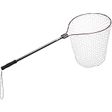 プロックス(PROX) ラバーランディングネット 19型/ネットクリア PX70419CRK ランディングネット 【魚に優しいラバーネット】