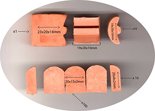 ALEA Mosaic Brick Roof Tile for Brick Building Kit 20x15x2 mm 20x8x3 19X20X10