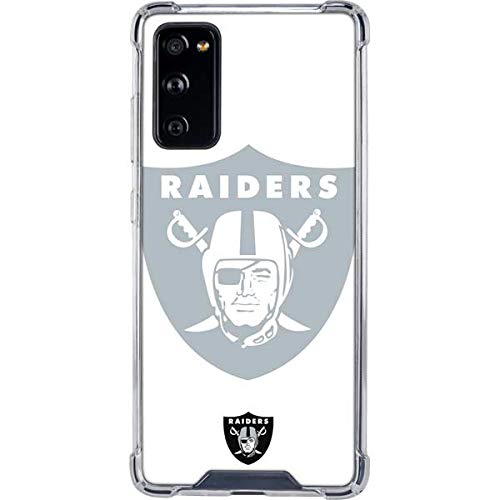 Skinit Clear Phone Case Compatible with Galaxy S20 FE - Officially Licensed NFL Las Vegas Raiders Double Vision Design