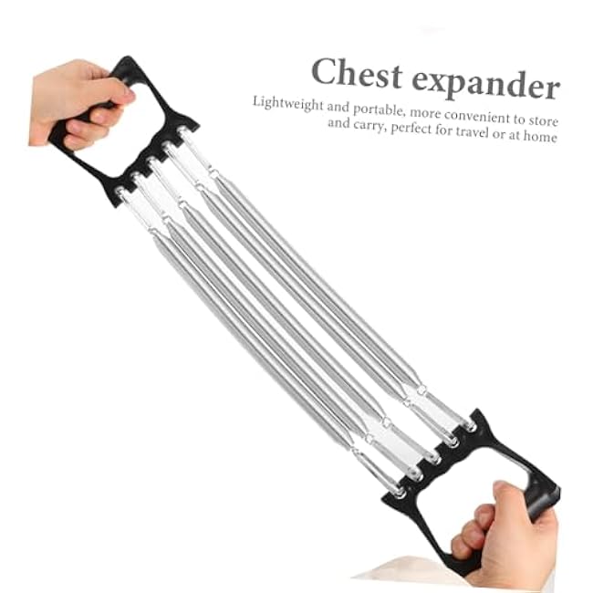 BESPORTBLE Chest Expander with Resistance Ergonomic Handle Chest Exerciser for Men Versatile Workout Equipment Arms and Back Training