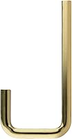 Vista 4 de National Hardware N337-917 Gancho moderno de caña, 4", oro cepillado