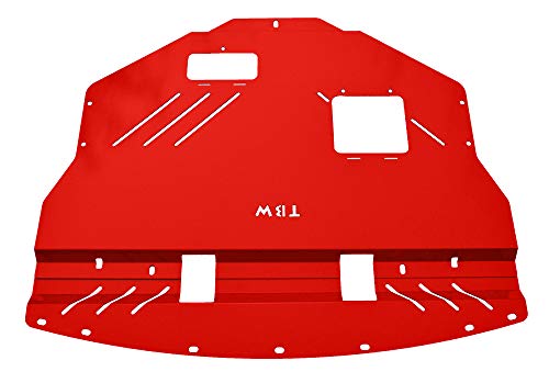 Red TBW - Placa deslizante de aluminio para debajo de la bandeja para Subaru WRX y STI 2008-2010