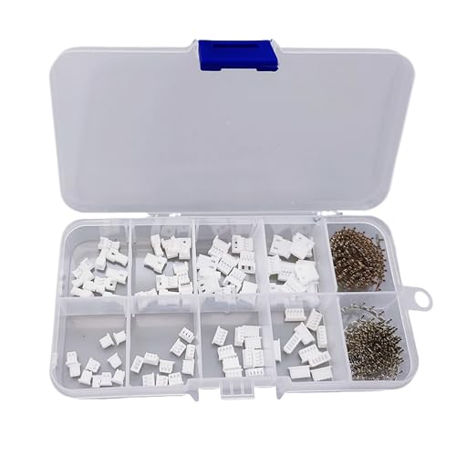 380 piezas Kit de conectores JST 1.25mm macho y hembra miniatura 1