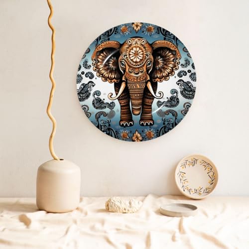 Assiette décorative éléphant pour une décoration murale - 6