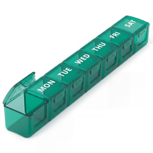 Image of Weekly Extra Large Pill Organizer, Pill Container 7 Day Pill Box for Travel