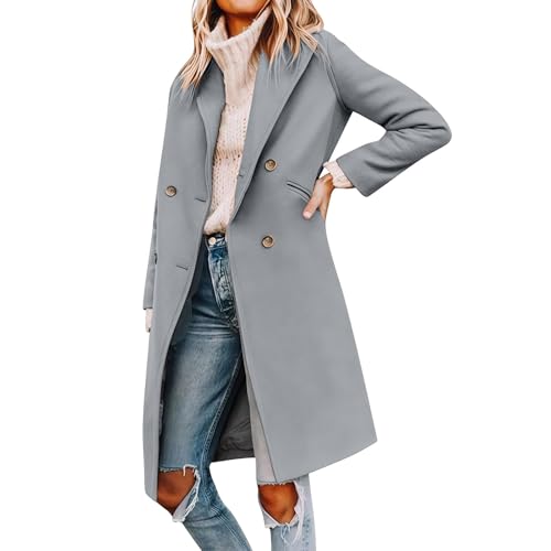 Manteau coupe-vent décontracté long pour femme style élégant et chic au quotidien