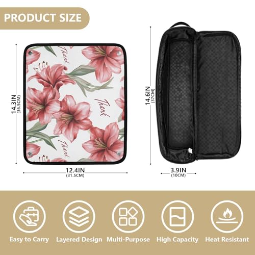 Bolsa de viaje para herramientas de cabello con resistencia al calor miniatura 4