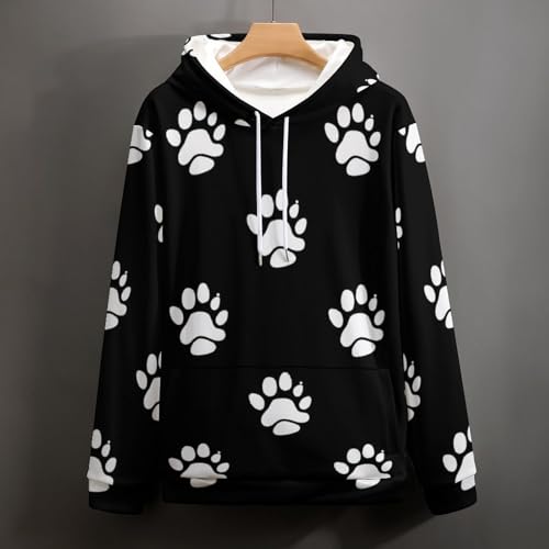 Pullover Empreintes Blanches pour stopper le froid avec style en taille S - 3