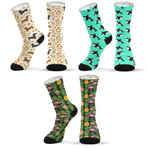 Calcetines suaves cómodos de algodón casuales unisex pack de 3 pares