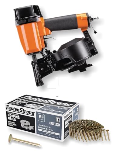 Fits PIERCE 15° PRC-RF Professional Coil Roofing Nailer with 1-1/2 in. Galvanized Full Round Head Coiled Roofing Nails (7200 per Box)