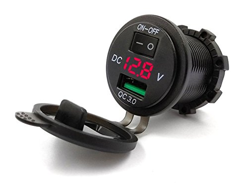 Presa USB per auto, CHGeek, 12 V/24 V, caricatore