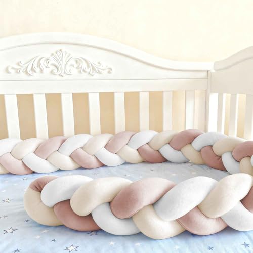 Soft Breathable Mattress Edge, Cotton Bed Set All Round Braided Pillow for Room.. (A02,100cm)
