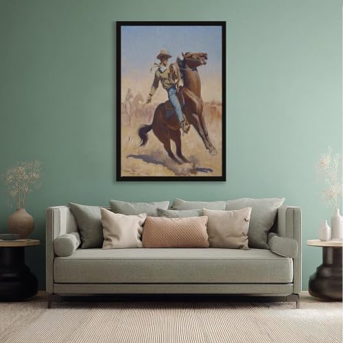 Impression sur toile Cow Puncher Maynard Dixon décoration murale bureau