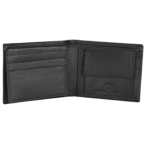 Image of WildHorn Women's Genuine Leather RFID Blocking Wallet | Tri-Fold High-Capacity Ladies Purse with Card Slots, Zipper Coin Pocket & Snap Closure | Ideal Gift for Women (Black1)