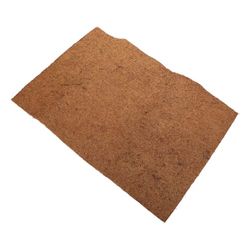 COLLBATH 爬虫類マット 爬虫類タンクライナー 爬虫類の樹皮 紋付き コイア 爬虫類水槽スタンド はしごのある爬虫類の隠れ家 カニ ココナッツの鳥の巣 屋外 ドア 隠者 木製 Brown