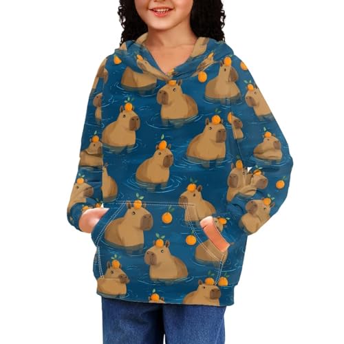 POLERO Boys' Hoodies Sweatshirts 6-16 Years Pullover Athletic Shirts with Pocket for Girls3