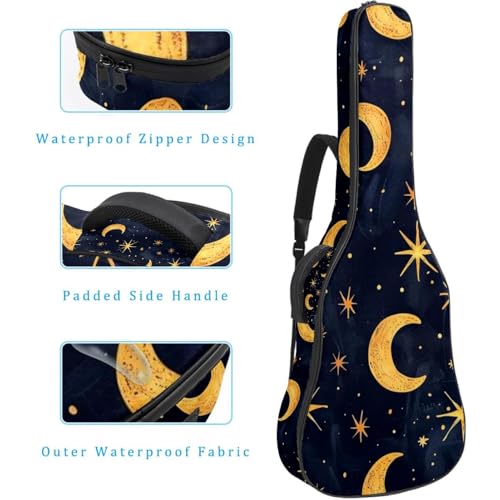 Double bandoulière réglable pour cette housse guitare avec éponge épaisse