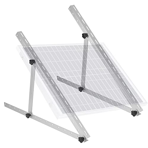Vinteky Solarpanel Halterung, 41 Zoll Solarmodul Halterungen mit Einstellbarem Winkel, Universal Solaranlagen Dachhalterungen für Balkon, Wohnmobil, Dach, Boot, Boden, 104cm Länge Cover