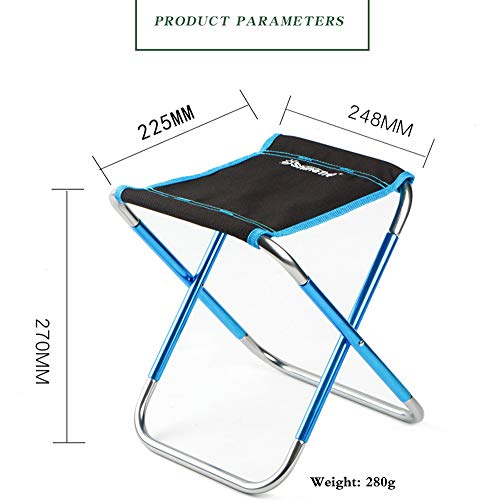 Camping tabouret pliable extérieur pour randonnée et pêche ultraléger - 2