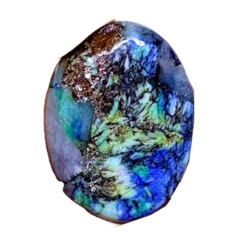 Dioxyde d'azurite naturel cabochon ovale pour concevoir vos bijoux DIY et colliers faits main