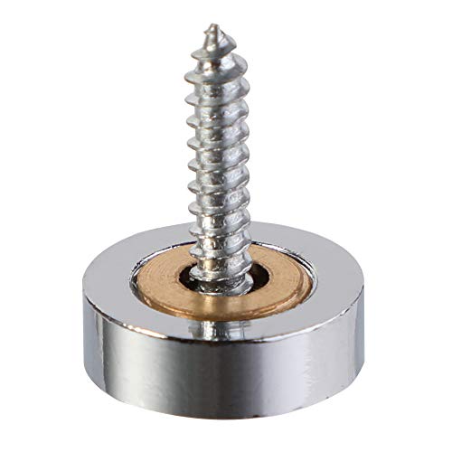 Mellewell 20 PCS Screw Covers Decorative Caps (Solid Construction) Mirror Screws Fasteners, 3/5