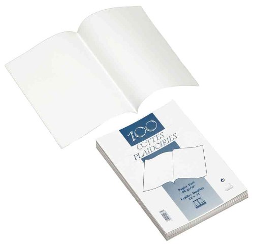 Rainex pacchetto di 100 Cottes di avvocato carta forte 90 grammi 22 x 31 cm Bianco