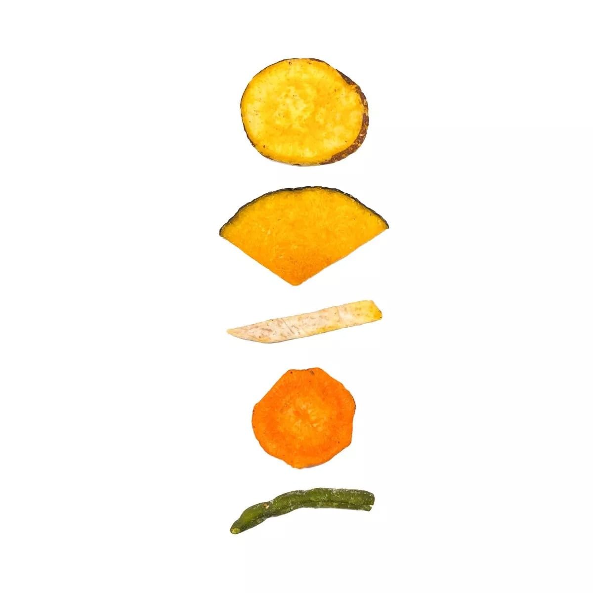 ITALIA SPEZIE Chips di Verdure essiccate, croccanti - 1 Kg (5 x 200g) - Snack, chips vegetali con patata dolce, zucca, taro, fagiolini e carote