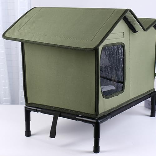 Casa para gatos exterior impermeable y resistente al frío para jardín y terraza 5