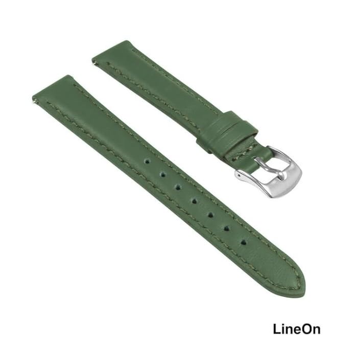 Image of Lineon Colourful 16mm Full Padded Univarsal Vegan Leather Watch Strap For Branded Watches Compitable with (Titan, Timex, Casio, Sonata etc) Tool and Pins Include