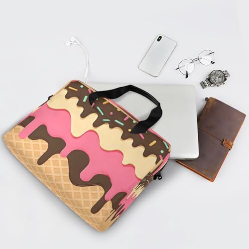 Funda maletín para laptop con diseño de helado miniatura 7