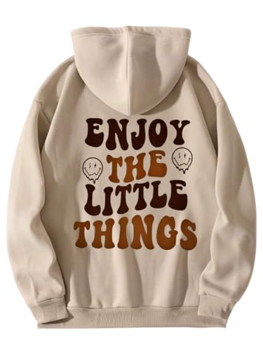 TAGAS Girl's & Women's Printed Hoodies |Sweatshirt for Women| (Hoodies) | Winter Wear for Women's| Biege