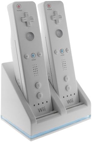 2 x 2800mAh Battery Packs with Dual Controller USB Charging Station for Wii