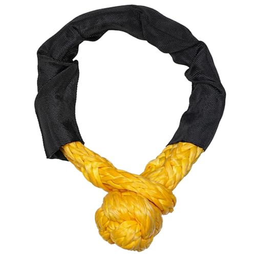 GAOSHA Grillete sintético suave para canotaje, remolque, SUV, camión, recuperación junto con cuerda de recuperación de 17 toneladas, carga de 37000 libras