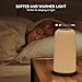 ROOTRO Touch Bedside Table Lamp, [Sleek Design & RGB Mode] 3 Way Dimmable Small Lamp for Bedroom, LED Lamp with Warm White Lights, Multi-Color Smart Nightstand Lamp for for Living Room Home Gifts