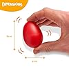 THE TWIDDLERS 40 Plastic Musical Egg Shakers, Maracas Instruments Party Easter Basket Fillers for Kids - Percussion Eggs, 4 Assorted Colours #1