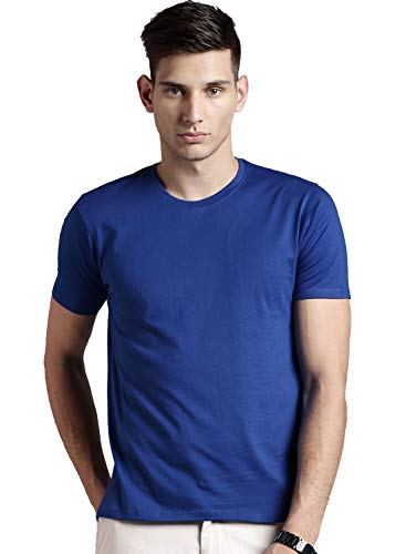 Image of ADRO Men's Cotton Solid Regular Fit T-Shirt
