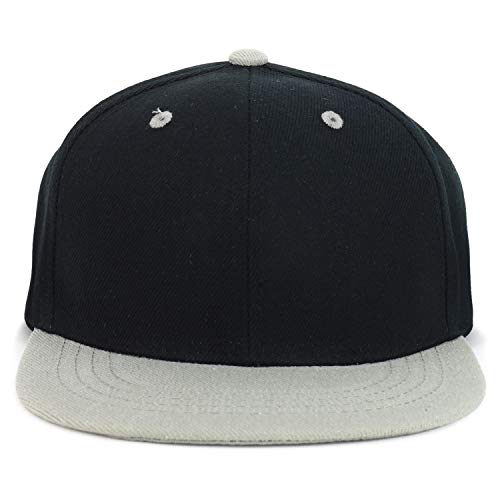 Armycrew Youth Kid's Two Tone Flat Bill Snapback Baseball Cap2