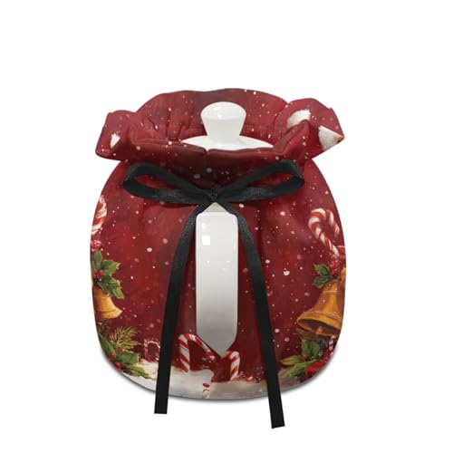 Image of Christmas Tea Cozy Cover Insulated Dust Cover for Teapot Snowman Tea Pot Covers for Keeping Warm Kettle Protector Washable Portable Kitchen Decoration Gift for Christmas
