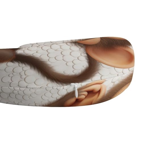 Almohada de viaje espuma viscoelástica tamaño único miniatura 4