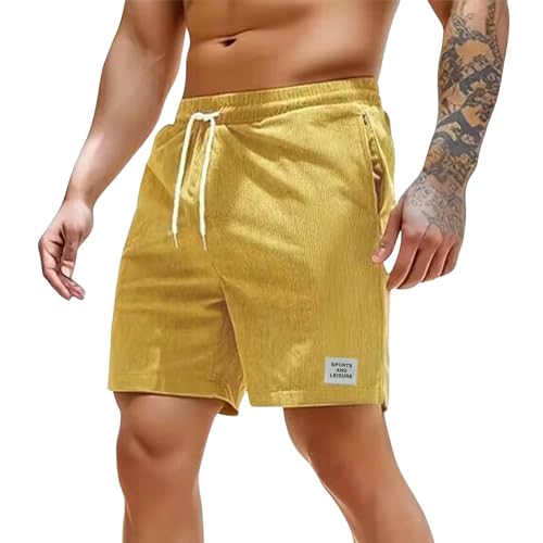 Pantalones cortos de carga para hombre y hombre, pantalones cortos de trabajo Slim Five Pants, pantalones cortos de playa cortos de terciopelo acanalado para hombre traje de baño para hombre de los