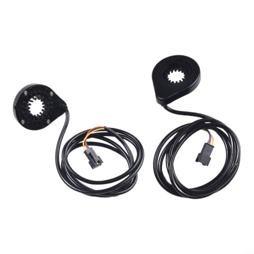 Sensor de asistencia de pedal eléctrico ABS ligero con circuito de pasillo dual de 12 imanes, ofrece detección precisa de PAS. (2 unidades)