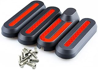 Vestigia® - Side Wheel Cover & Reflective Strip Set Replacement For Xiaomi M365 Pro, 2 Electric Scooter - Spare Parts for E-scooter