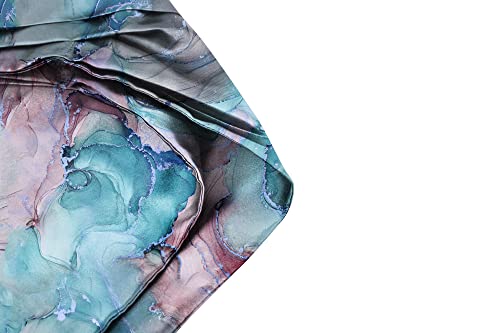 Image of BLACKSMITH Jacquard Microfiber Neckwear Ascot and Matching Pocket Square Set for Men