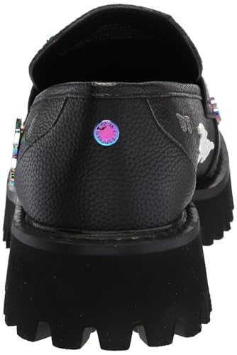 Image of Karl Lagerfeld Women's Gaston Lug Sole Loafer with Pin Embellishments
